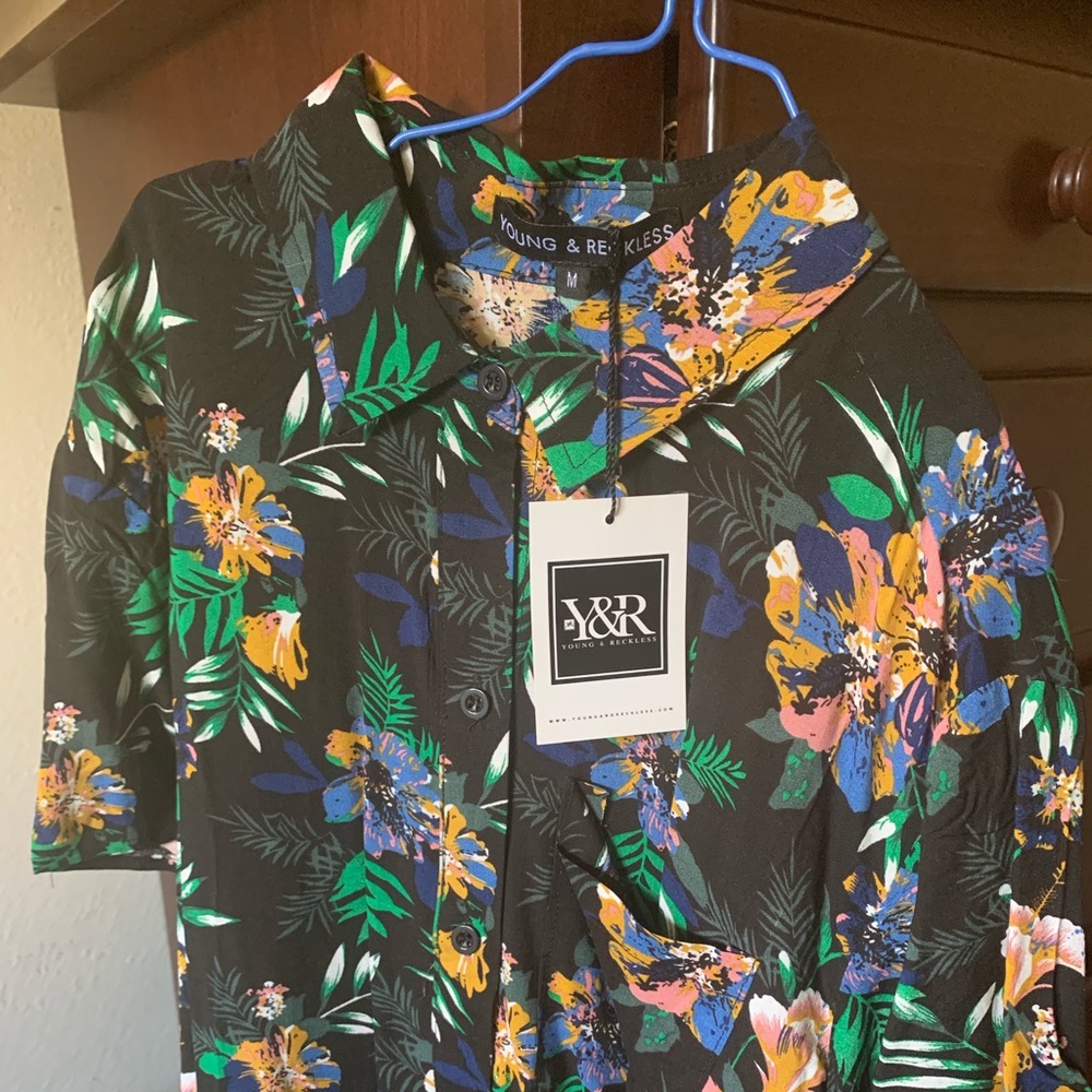 Young & Reckless short sleeve button up.